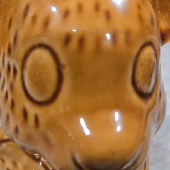 Unbranded Ceramic Brown Bear Honey Jar Jam Pot Vintage W/ Honey Dipper - Picture 4 of 14